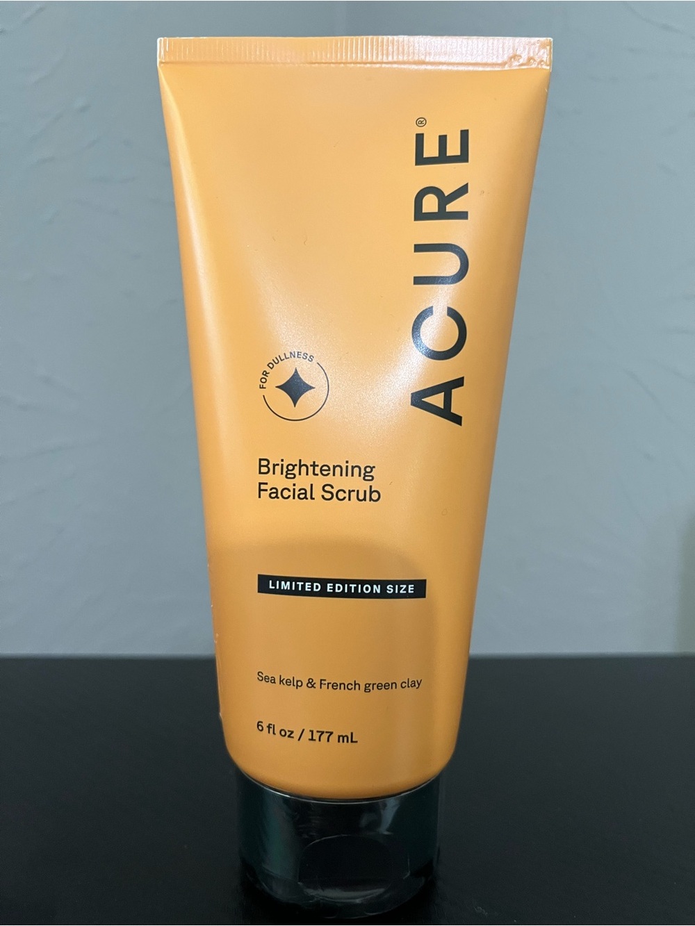 Acure Brightening Facial Scrub - Orange Exfoliating Cleanser